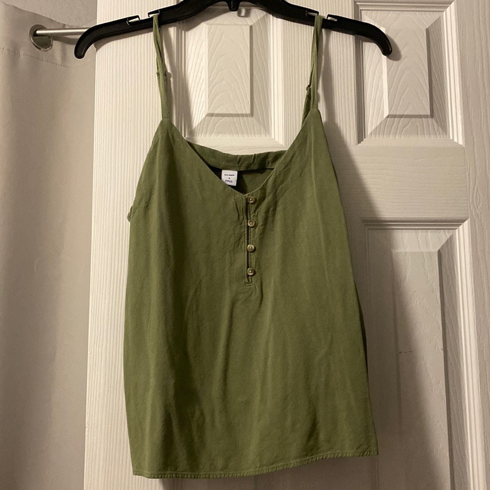 Sage Green Old Navy Thin Strap Tank Top